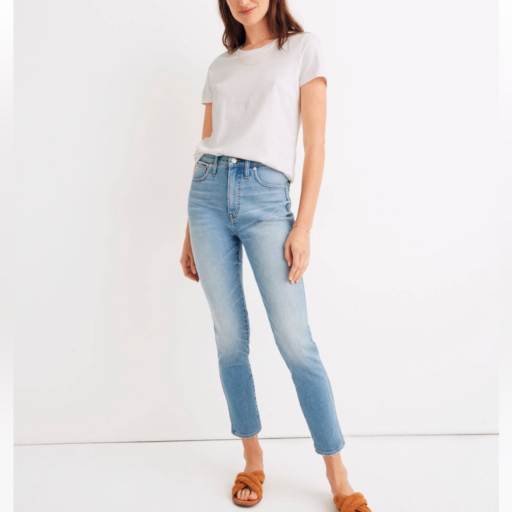 Madewell Jeans 10” Highrise Skinny Crop